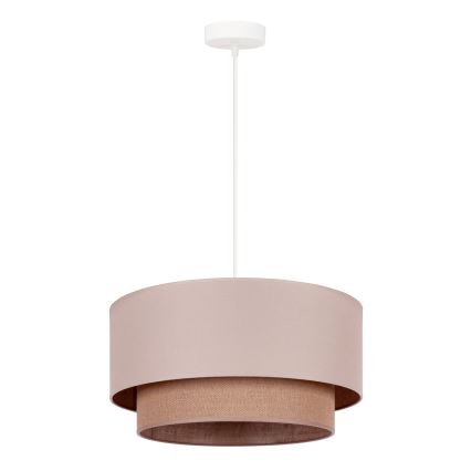 Duolla - Lustra ar auklu BOHO 1xE27/15W/230V d. 45 cm bēša/brūna