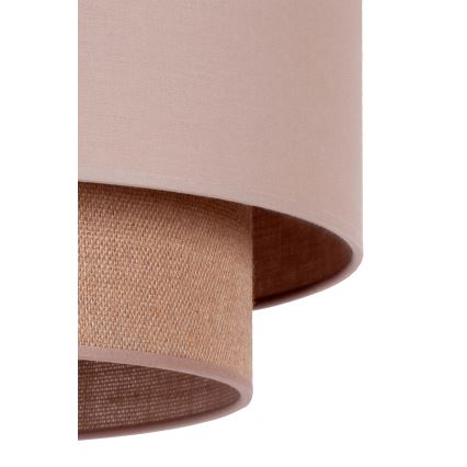 Duolla - Lustra ar auklu BOHO 1xE27/15W/230V d. 45 cm bēša/brūna