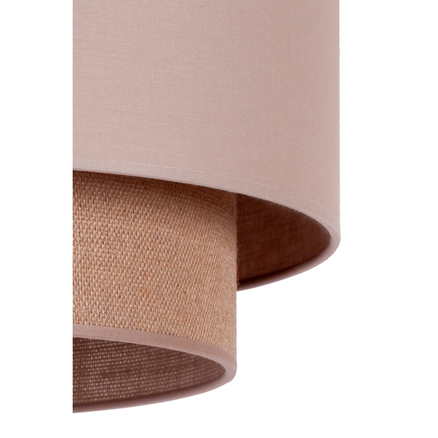 Duolla - Lustra ar auklu BOHO 1xE27/15W/230V d. 45 cm bēša/brūna