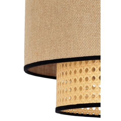 Duolla - Lustra ar auklu BOHO 1xE27/15W/230V d. 45 cm bēša/rotanga