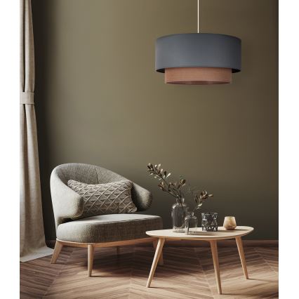 Duolla - Lustra ar auklu BOHO 1xE27/15W/230V d. 45 cm zaļa/brūna