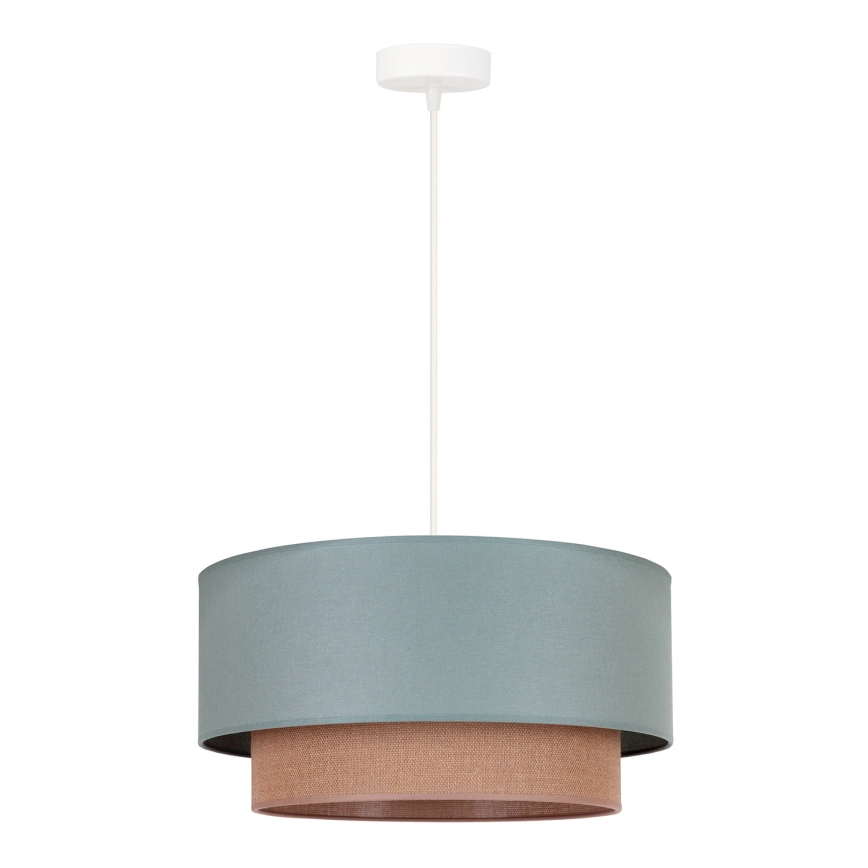 Duolla - Lustra ar auklu BOHO 1xE27/15W/230V d. 45 cm zaļa/brūna