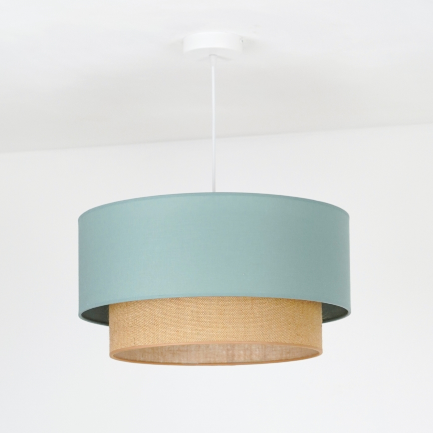 Duolla - Lustra ar auklu BOHO 1xE27/15W/230V d. 45 cm zaļa/brūna