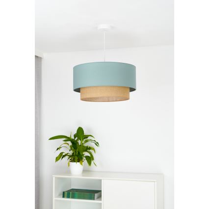 Duolla - Lustra ar auklu BOHO 1xE27/15W/230V d. 45 cm zaļa/brūna