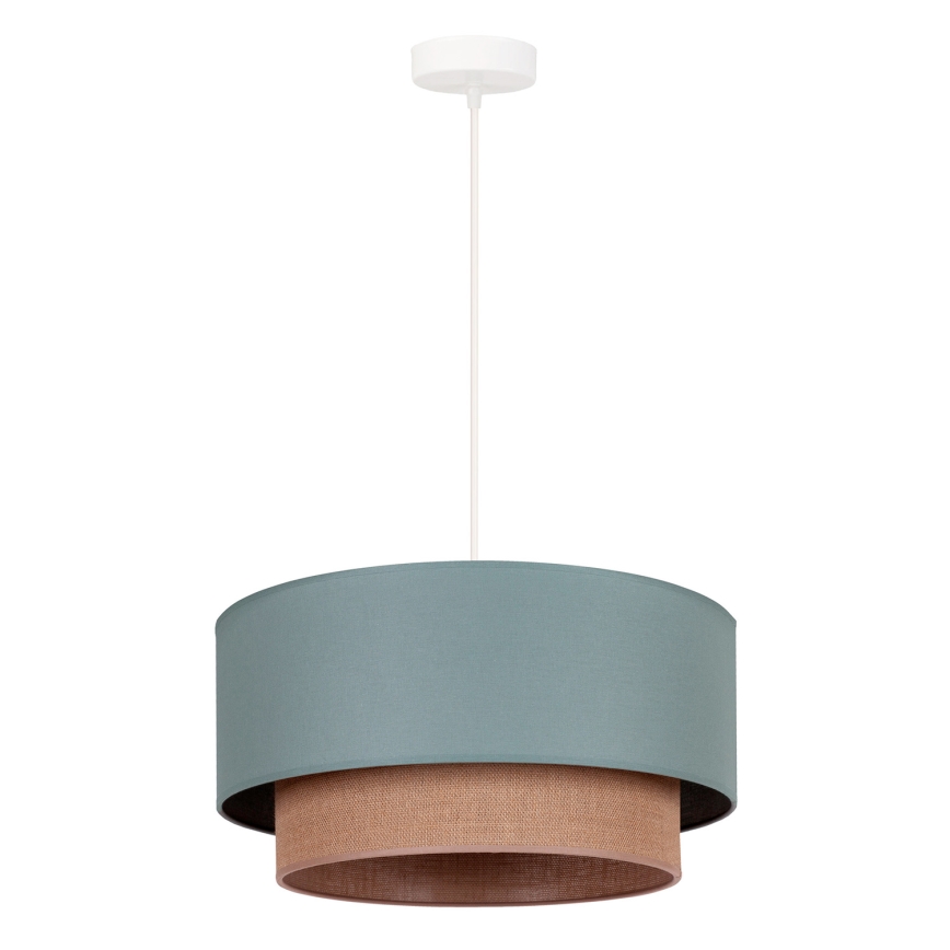 Duolla - Lustra ar auklu BOHO 1xE27/15W/230V d. 45 cm zaļa/brūna