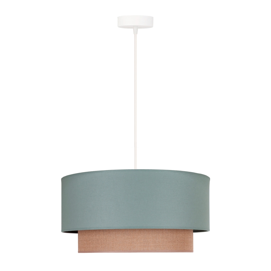 Duolla - Lustra ar auklu BOHO 1xE27/15W/230V d. 45 cm zaļa/brūna