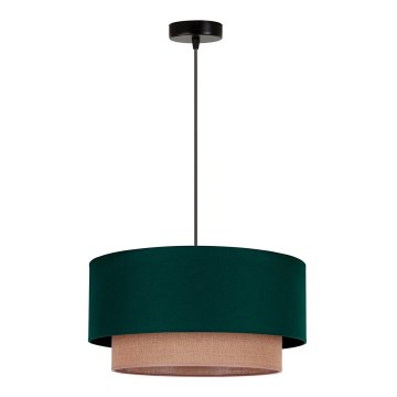 Duolla - Lustra ar auklu BOHO 1xE27/15W/230V d. 45 cm zaļa/brūna