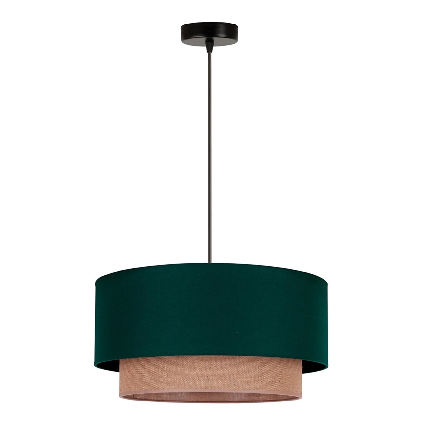 Duolla - Lustra ar auklu BOHO 1xE27/15W/230V d. 45 cm zaļa/brūna
