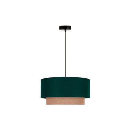 Duolla - Lustra ar auklu BOHO 1xE27/15W/230V d. 45 cm zaļa/brūna