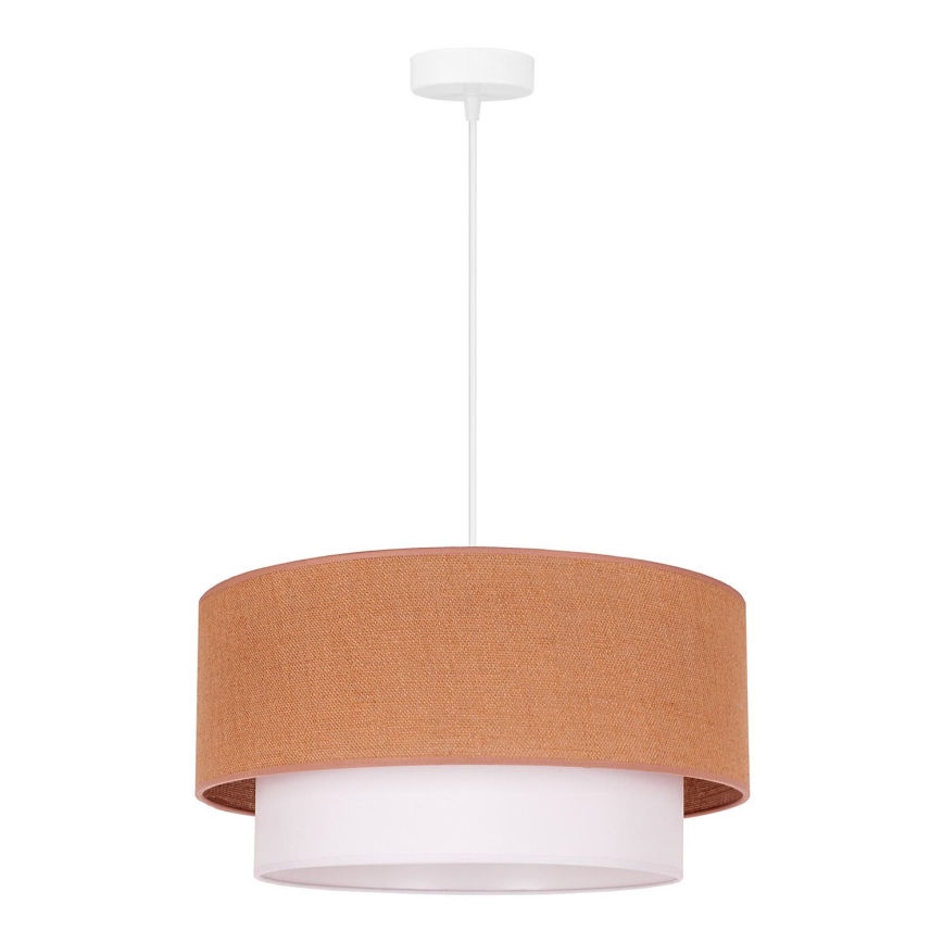 Duolla - Lustra ar auklu BOHO 1xE27/40W/230V d. 45 cm bēša/balta