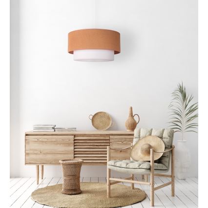 Duolla - Lustra ar auklu BOHO 1xE27/40W/230V d. 45 cm bēša/balta
