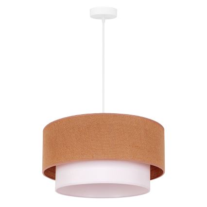 Duolla - Lustra ar auklu BOHO 1xE27/40W/230V d. 45 cm bēša/balta