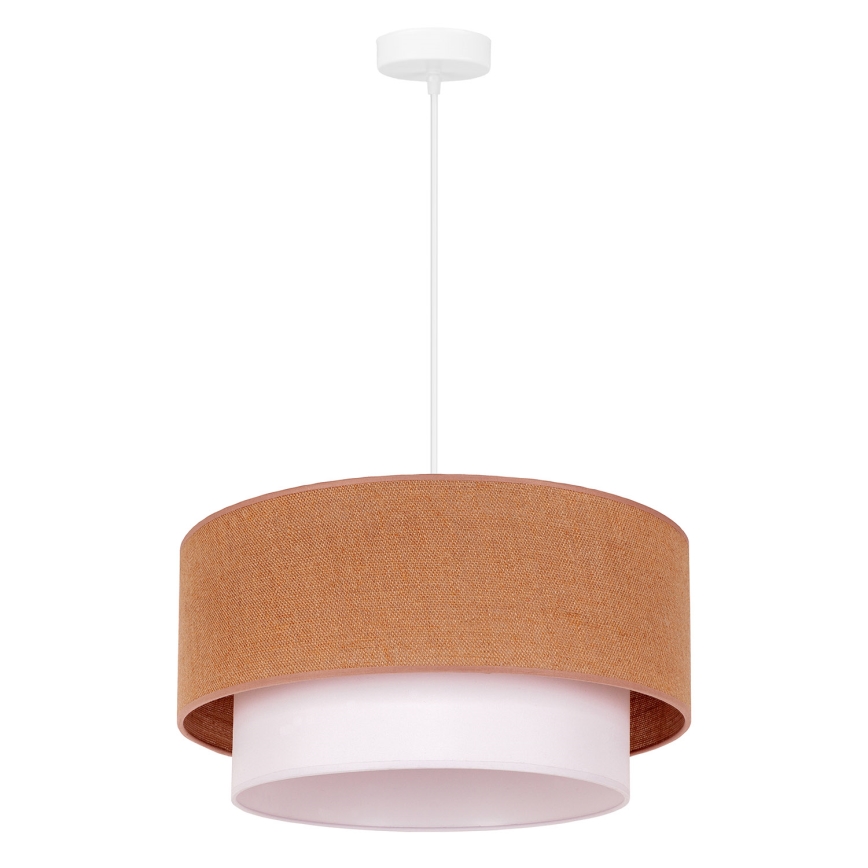 Duolla - Lustra ar auklu BOHO 1xE27/40W/230V d. 45 cm bēša/balta