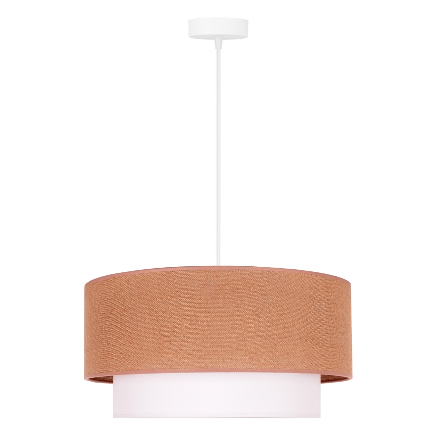 Duolla - Lustra ar auklu BOHO 1xE27/40W/230V d. 45 cm bēša/balta