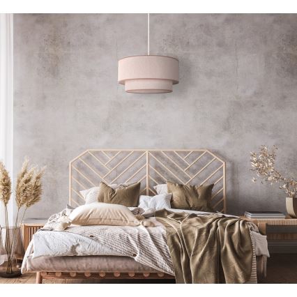 Duolla - Lustra ar auklu BOHO 1xE27/40W/230V d. 45 cm bēša