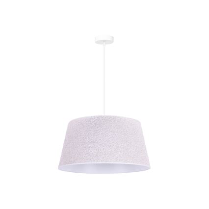 Duolla - Lustra ar auklu BOUCLE 1xE27/15W/230V d. 50 cm balta