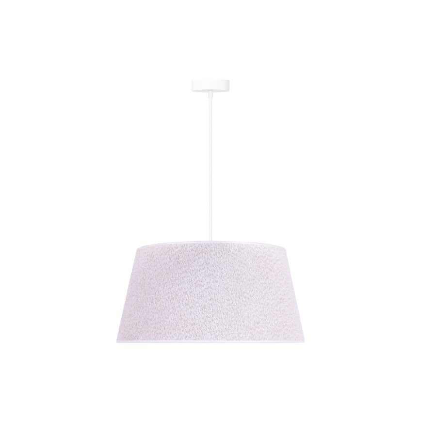 Duolla - Lustra ar auklu BOUCLE 1xE27/15W/230V d. 50 cm balta