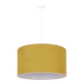 Duolla - Lustra ar auklu BRISTOL 1xE27/15W/230V d. 45 cm dzeltena/balta