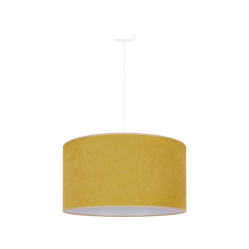 Duolla - Lustra ar auklu BRISTOL 1xE27/15W/230V d. 45 cm dzeltena/balta