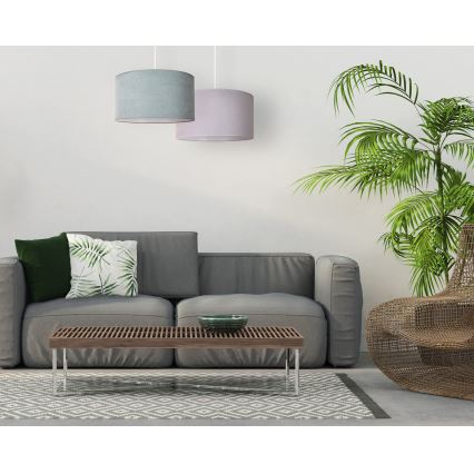 Duolla - Lustra ar auklu BRISTOL 1xE27/15W/230V d. 45 cm zaļa/balta