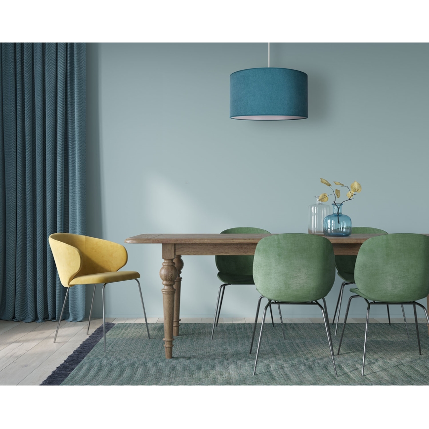 Duolla - Lustra ar auklu BRISTOL 1xE27/40W/230V d. 45 cm tirkīza