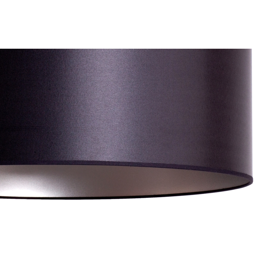 Duolla - Lustra ar auklu CANNES 1xE27/15W/230V d. 45 cm melna/sudraba