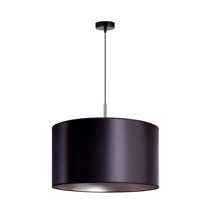 Duolla - Lustra ar auklu CANNES 1xE27/15W/230V d. 45 cm melna/sudraba
