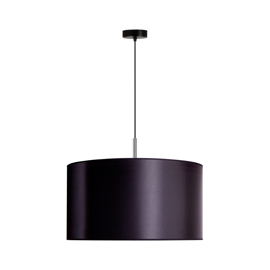 Duolla - Lustra ar auklu CANNES 1xE27/15W/230V d. 45 cm melna/sudraba