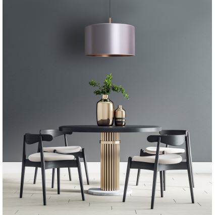 Duolla - Lustra ar auklu CANNES 1xE27/15W/230V d. 45 cm sudraba/varš