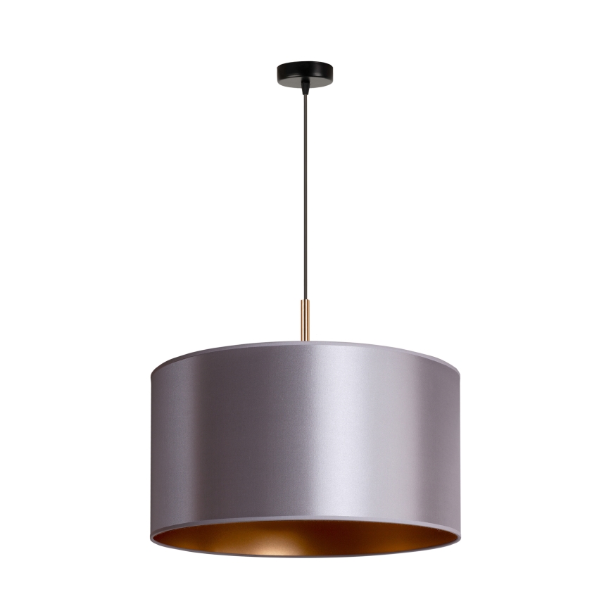 Duolla - Lustra ar auklu CANNES 1xE27/15W/230V d. 45 cm sudraba/varš