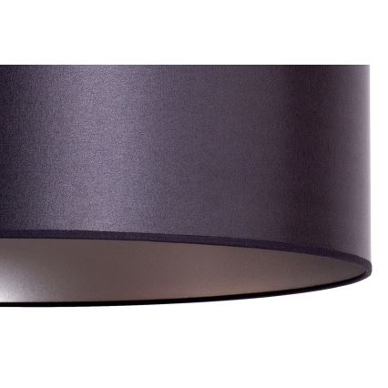 Duolla - Lustra ar auklu CANNES 1xE27/15W/230V d. 50 cm melna/sudraba