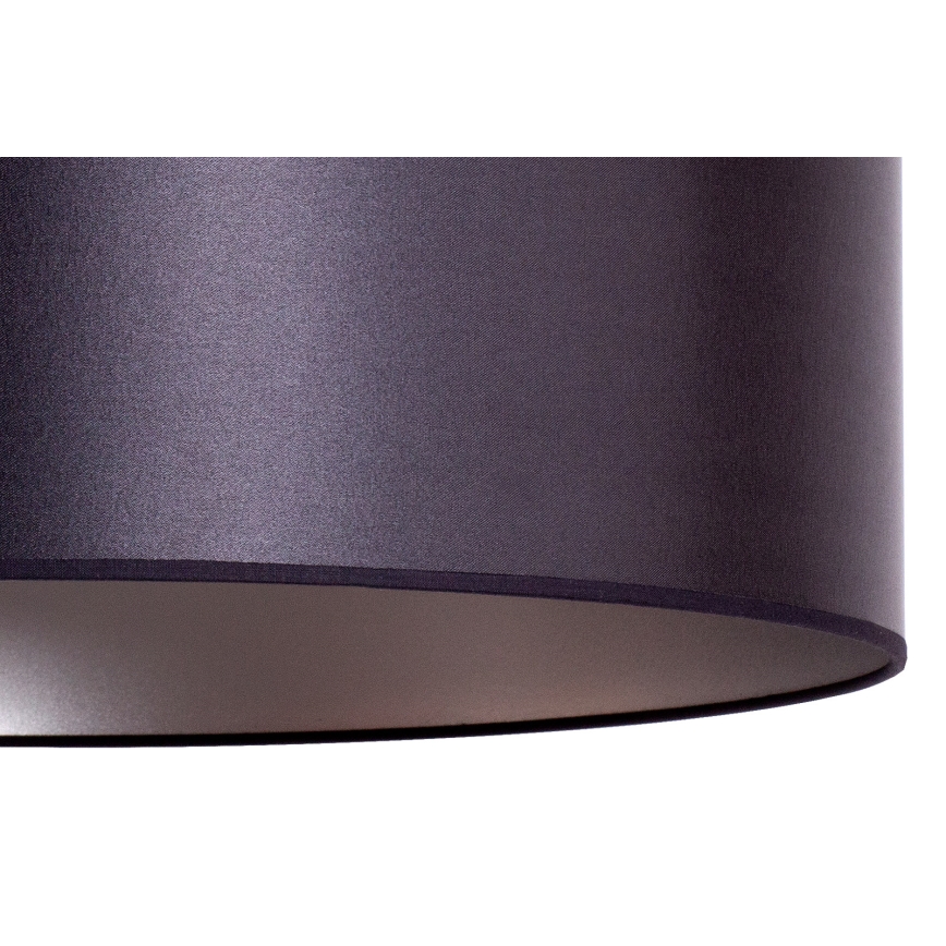 Duolla - Lustra ar auklu CANNES 1xE27/15W/230V d. 50 cm melna/sudraba