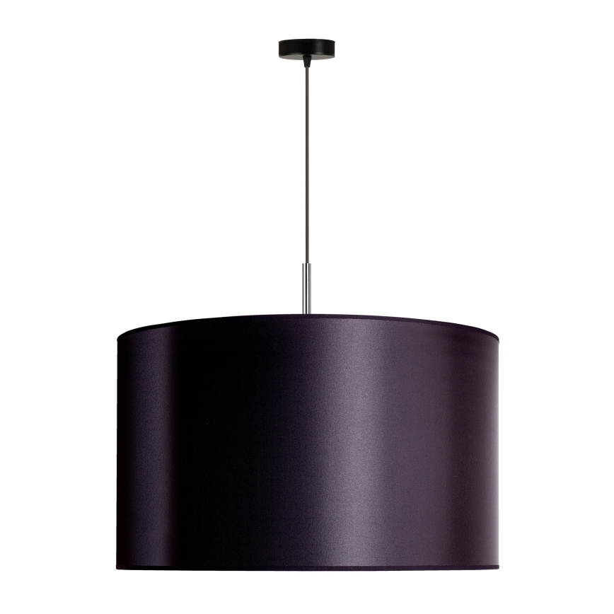 Duolla - Lustra ar auklu CANNES 1xE27/15W/230V d. 50 cm melna/sudraba