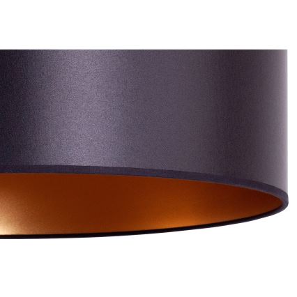 Duolla - Lustra ar auklu CANNES 1xE27/15W/230V d. 50 cm melna/varš