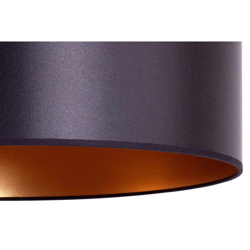 Duolla - Lustra ar auklu CANNES 1xE27/15W/230V d. 50 cm melna/varš