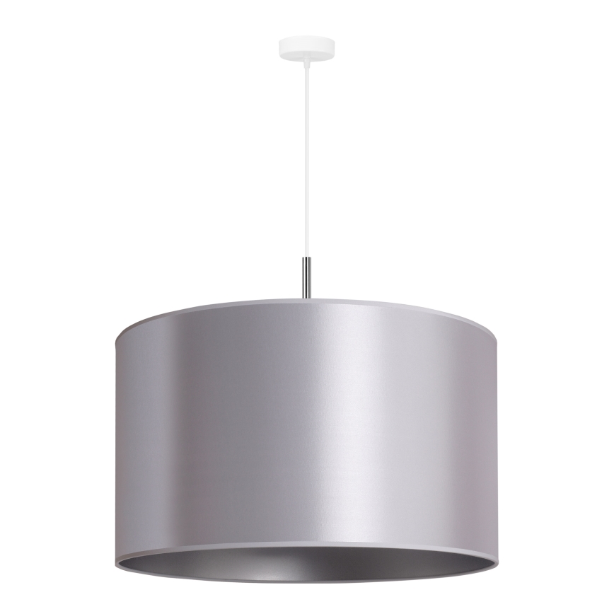 Duolla - Lustra ar auklu CANNES 1xE27/15W/230V d. 50 cm sudraba