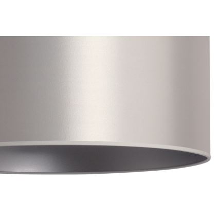 Duolla - Lustra ar auklu CANNES 1xE27/15W/230V d. 50 cm sudraba