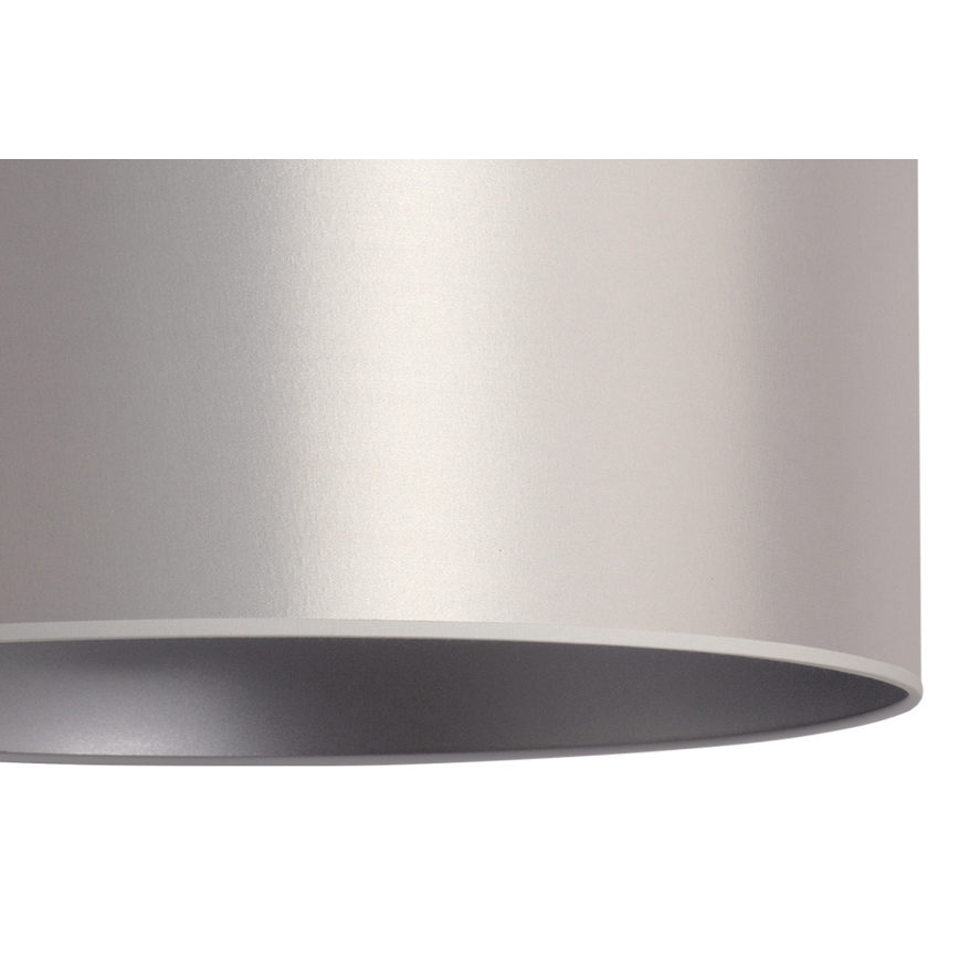 Duolla - Lustra ar auklu CANNES 1xE27/15W/230V d. 50 cm sudraba