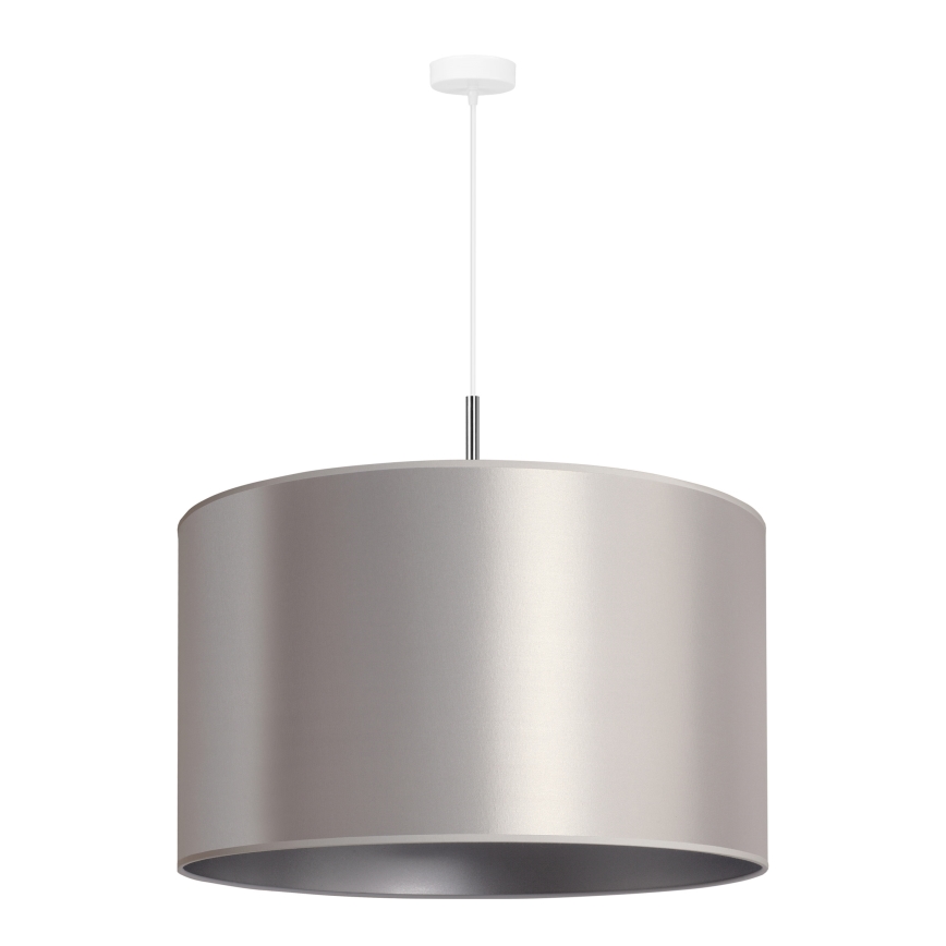 Duolla - Lustra ar auklu CANNES 1xE27/15W/230V d. 50 cm sudraba