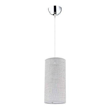 Duolla - Lustra ar auklu CIGAR 1xE27/40W/230V lampa d. 15 cm pelēka