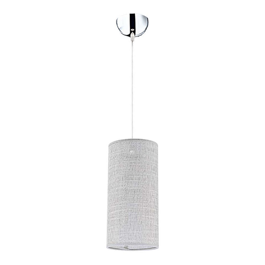 Duolla - Lustra ar auklu CIGAR 1xE27/40W/230V lampa d. 15 cm pelēka