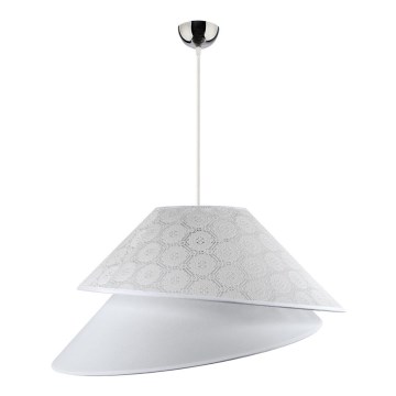 Duolla - Lustra ar auklu COCO 1xE27/40W/230V d. 50 cm balta
