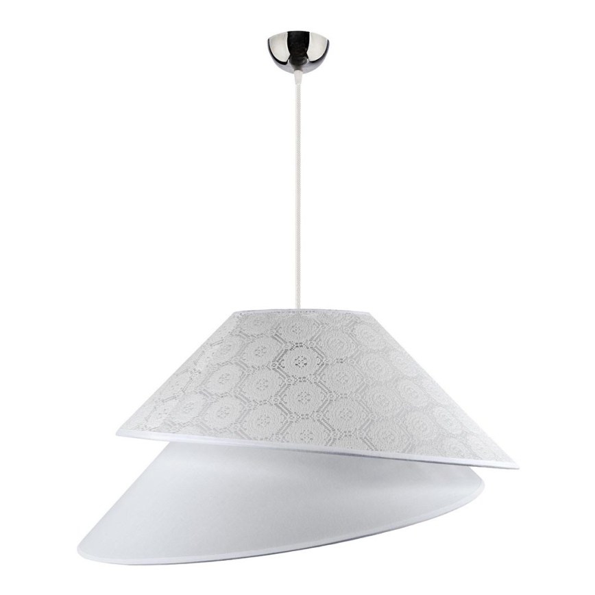 Duolla - Lustra ar auklu COCO 1xE27/40W/230V d. 50 cm balta