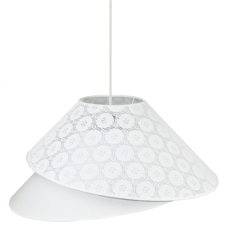 Duolla - Lustra ar auklu COCO 1xE27/40W/230V d. 50 cm balta