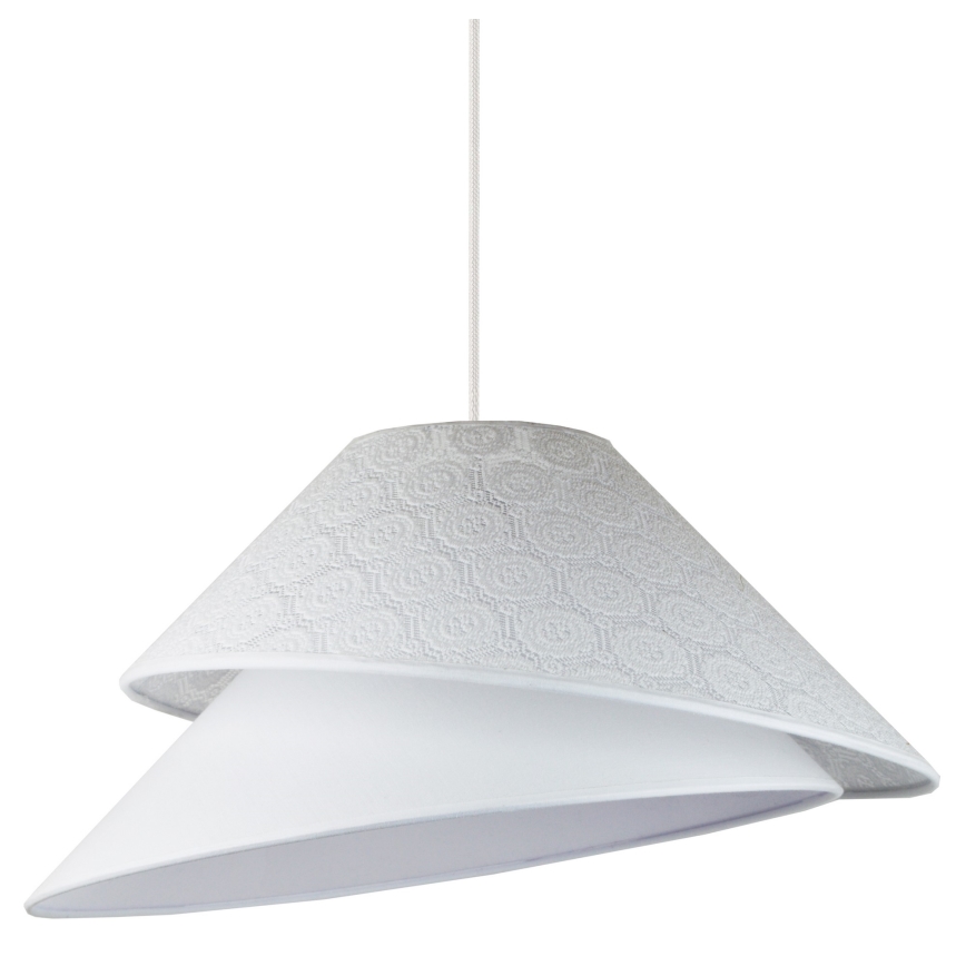 Duolla - Lustra ar auklu COCO 1xE27/40W/230V d. 50 cm balta