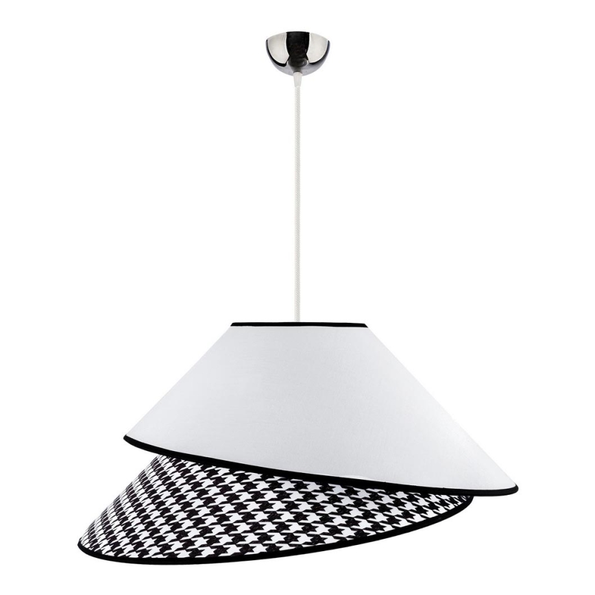 Duolla - Lustra ar auklu COCO 1xE27/40W/230V d. 50 cm balta/melna