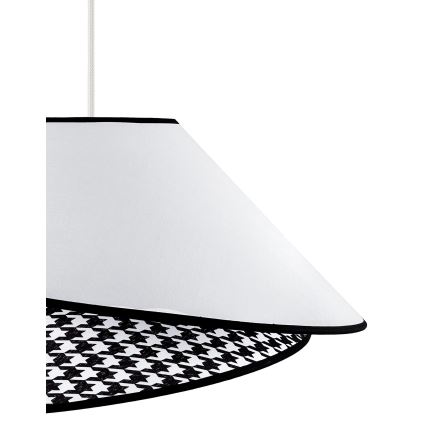 Duolla - Lustra ar auklu COCO 1xE27/40W/230V d. 50 cm balta/melna