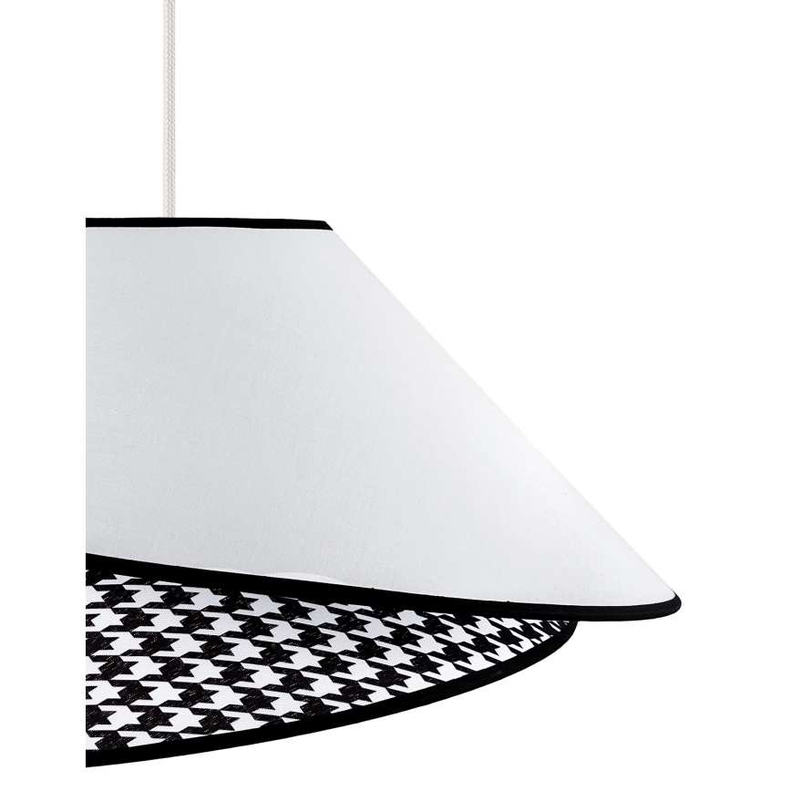 Duolla - Lustra ar auklu COCO 1xE27/40W/230V d. 50 cm balta/melna