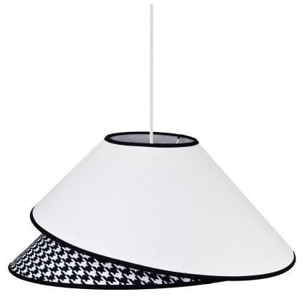 Duolla - Lustra ar auklu COCO 1xE27/40W/230V d. 50 cm balta/melna