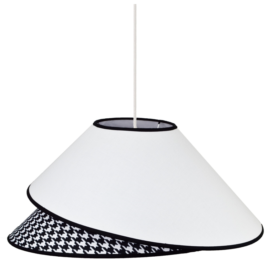 Duolla - Lustra ar auklu COCO 1xE27/40W/230V d. 50 cm balta/melna